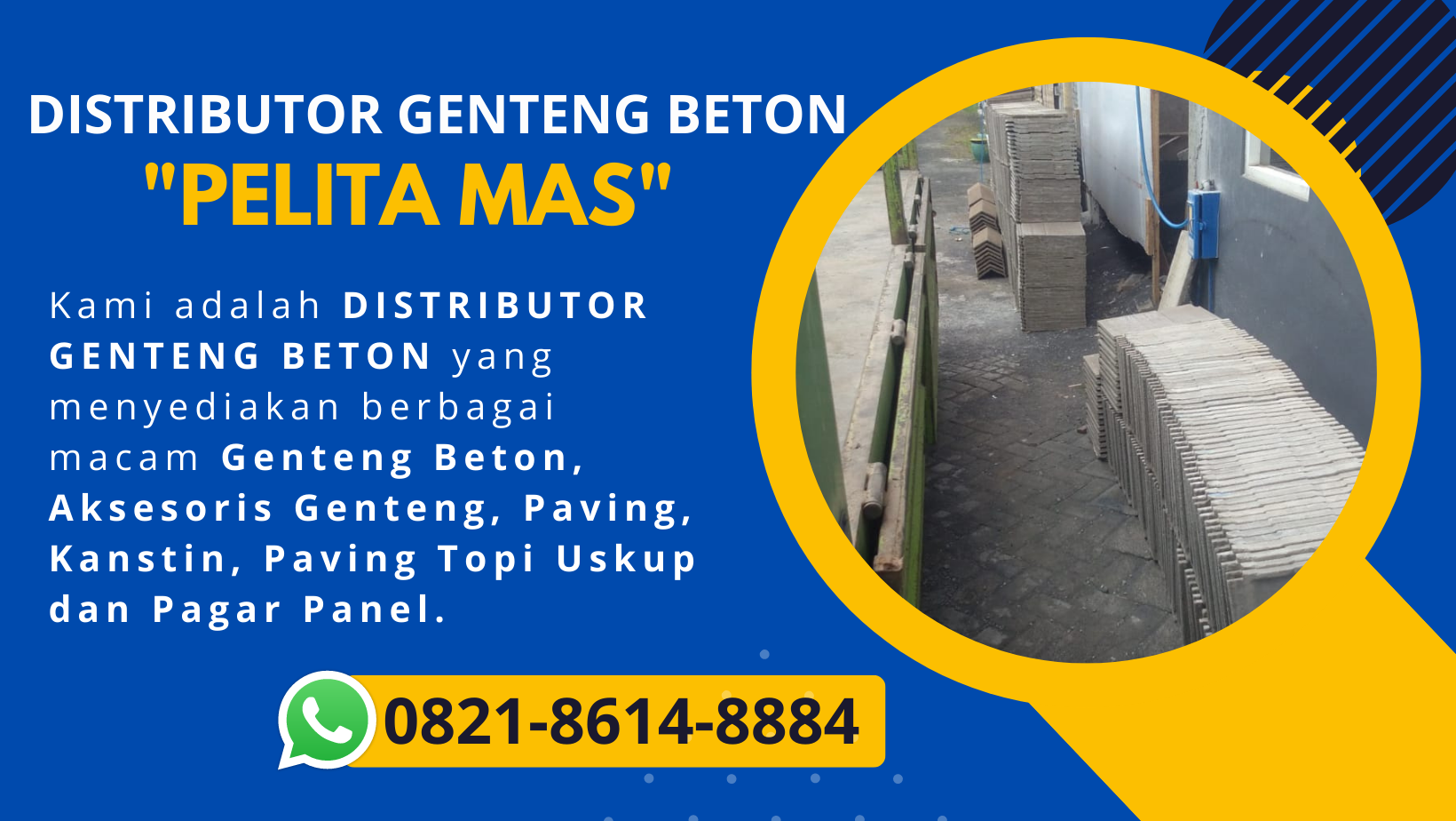 WA/TELP 0821-3296-1609, Jual Genteng Beton Flat Terdekat Di Surabaya