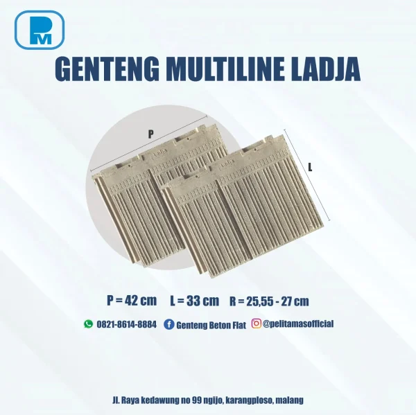 Genteng Multiline Ladja Pelita Emas Jaya