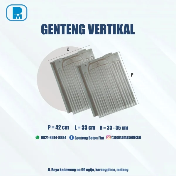 Genteng Beton Vertical Pelita Emas Jaya