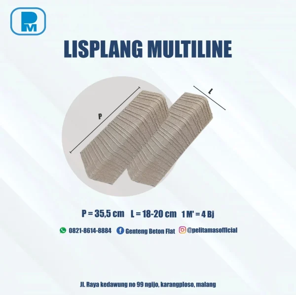 Lisplang Multiline Natural Pelita Emas Jaya