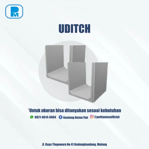 Uditch beton yang dapat dilengkapi tutup sesuai kebutuhan