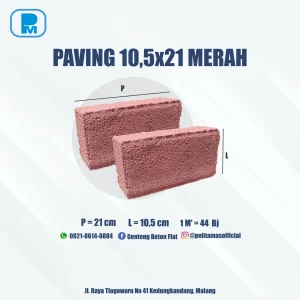 Paving 10,5x21 Merah Pelita Emas Jaya