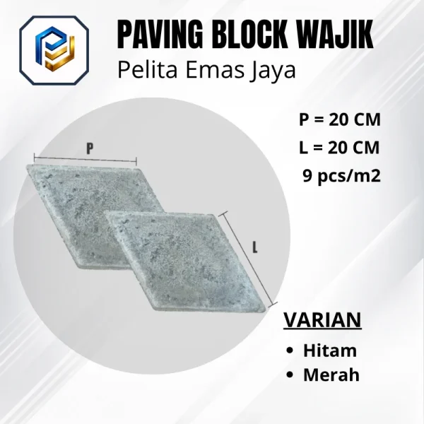 Paving Block Wajik Berkualitas tinggi dari Pelita Emas jaya