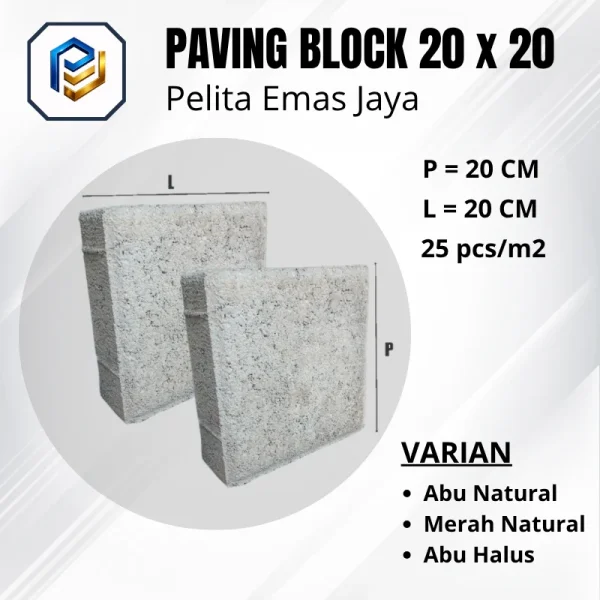 Paving Block 20x20 dari Pelita Emas Jaya