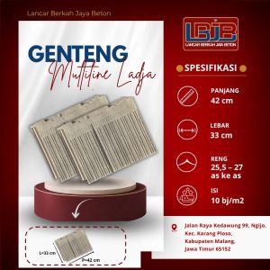 Genteng Multiline Ladja Lancar Berkah Jaya Beton