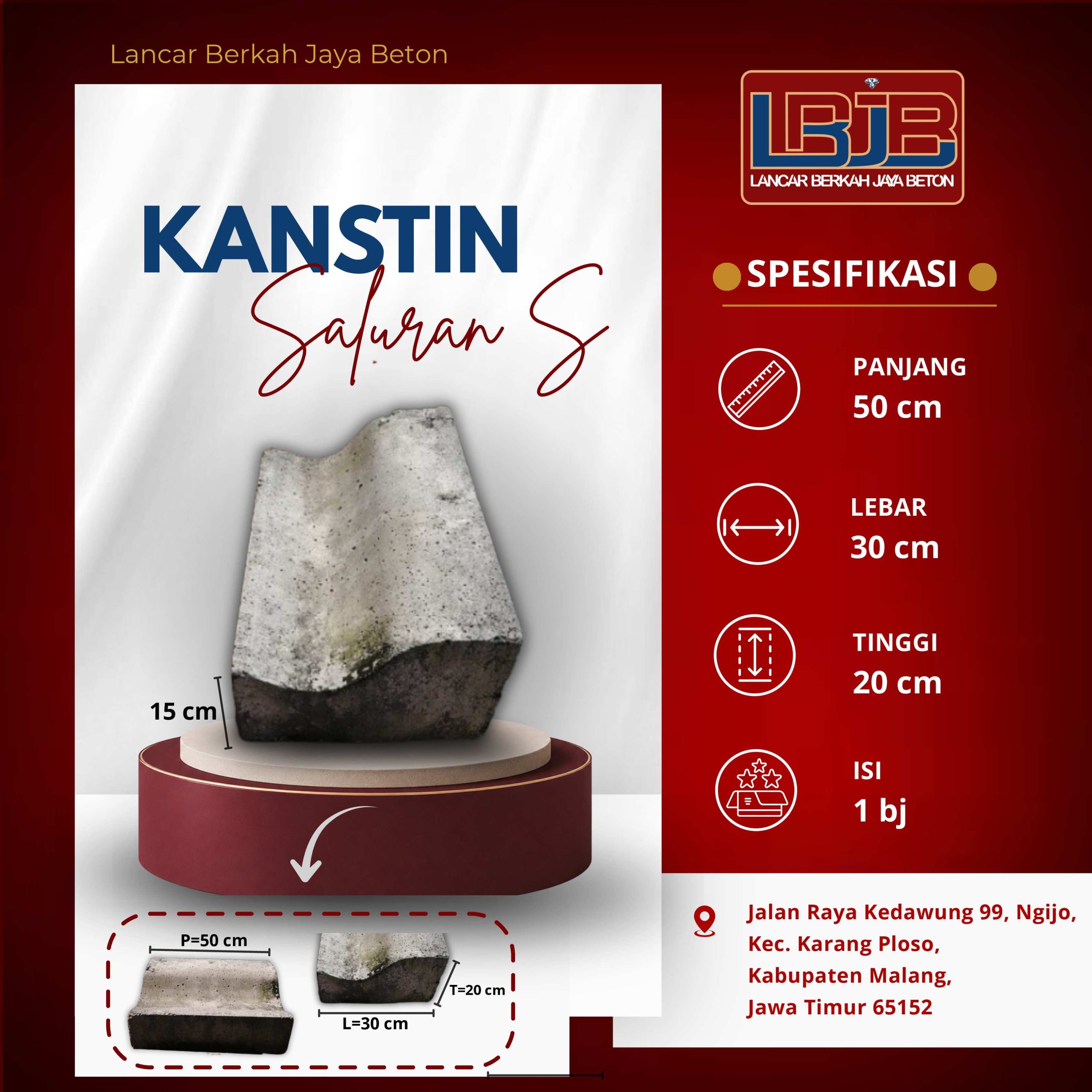 Kanstin saluran S beton untuk menangkap air dari jalan yang lebih tinggi dari halaman paving block