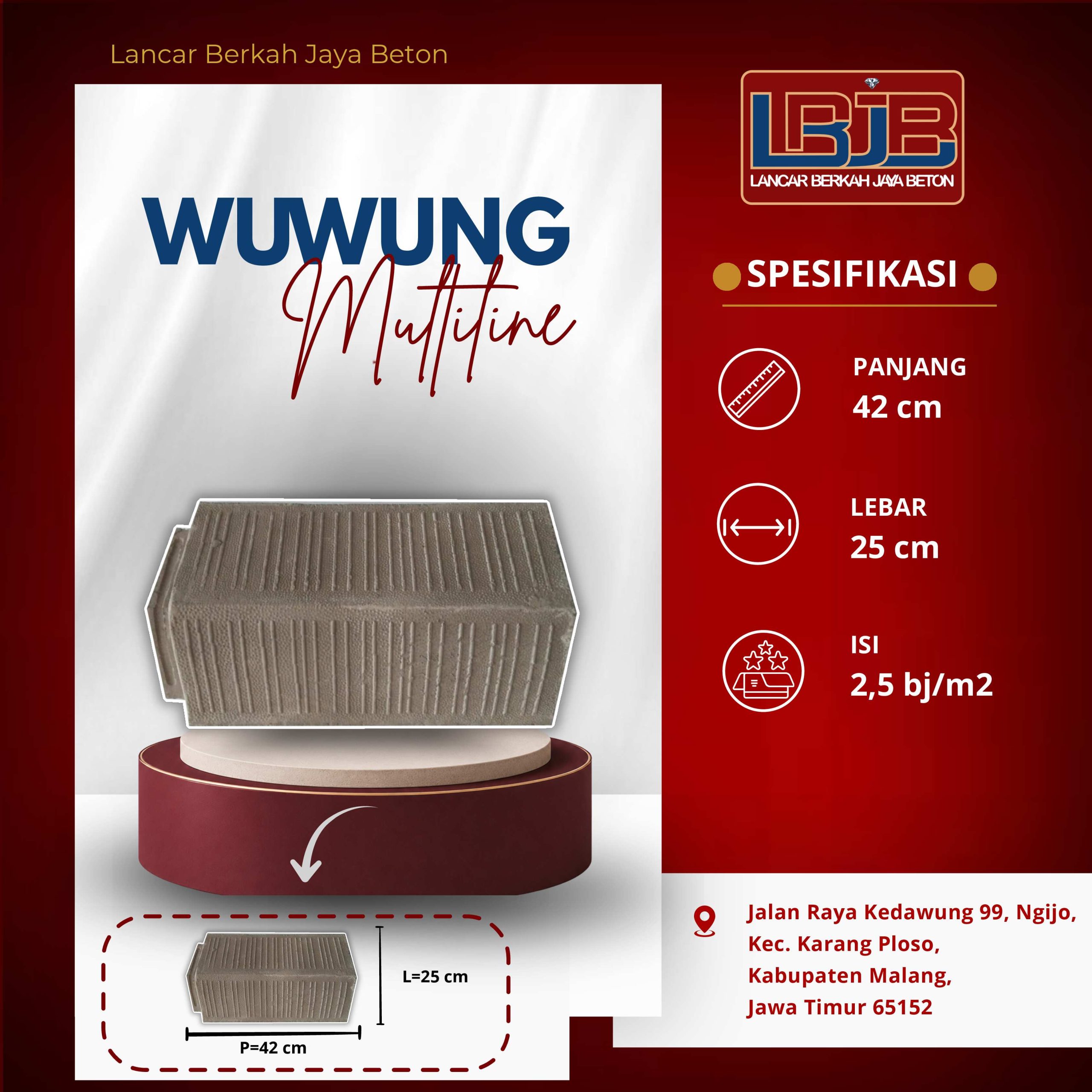 Wuwung Multiline Natural Lancar Berkah Jaya Beton