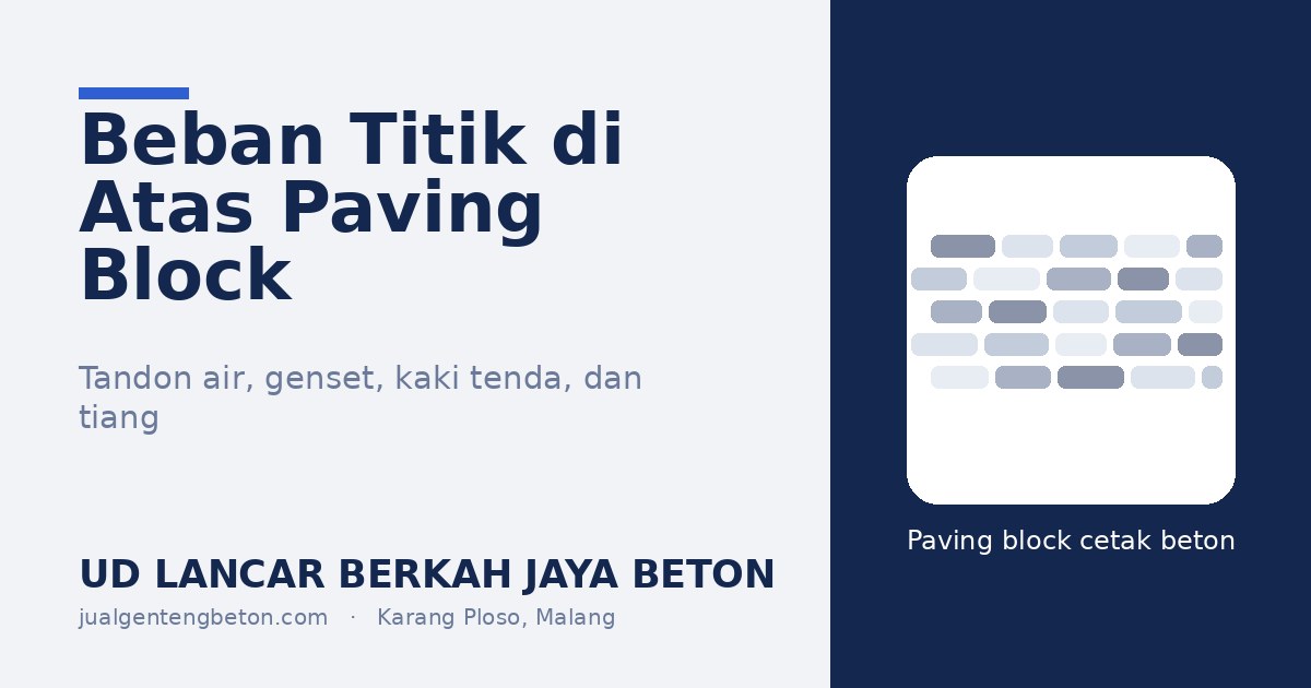og beban titik paving block