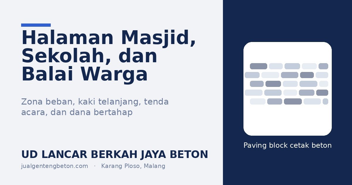 OG Paving Block Halaman Masjid dan Sekolah