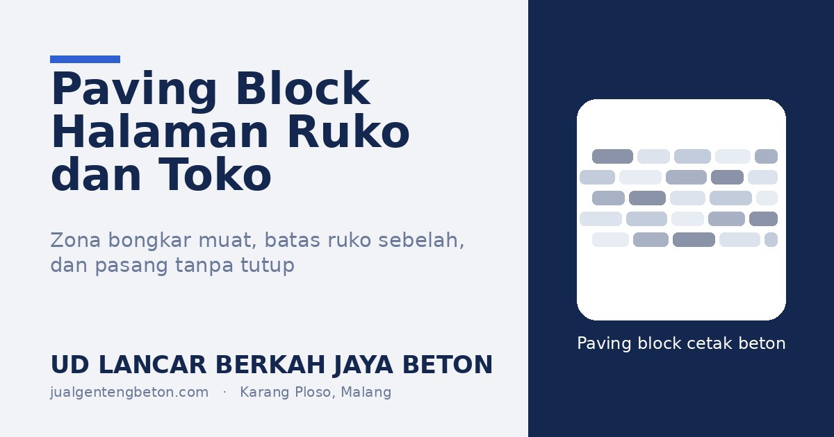 OG Paving Block Halaman Ruko dan Toko